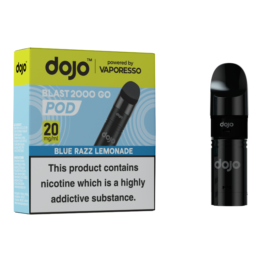 Dojo Blast Go 2k Pod Blue Razz Lemonade