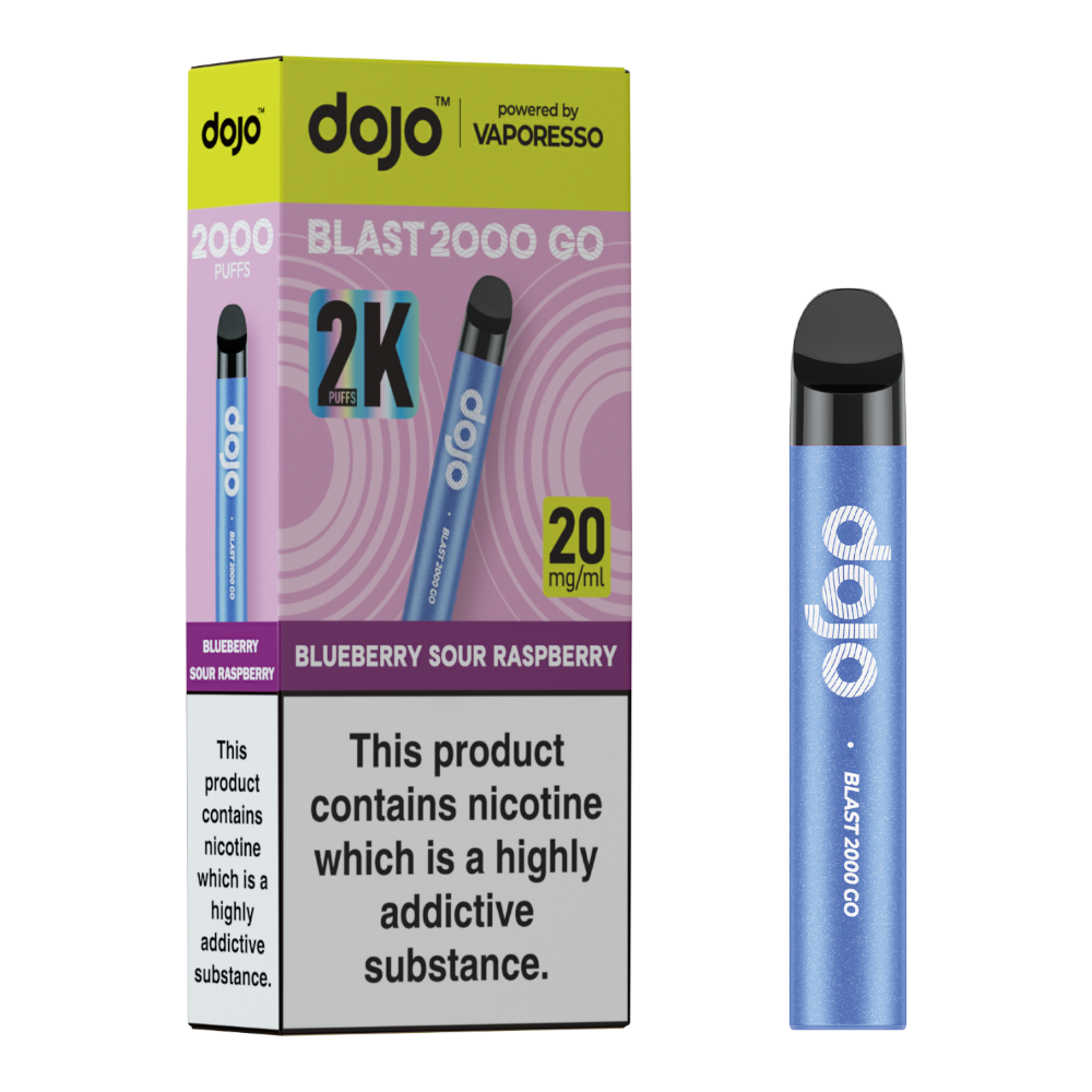 Dojo Blast Go 2k Kit Blueberry Sour Raspberry