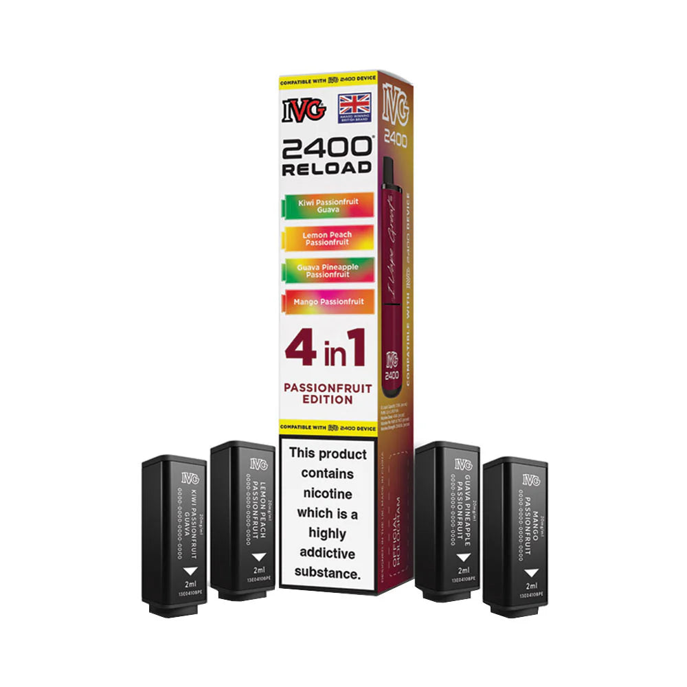 IVG 2400 Reload 4 Pod Pack Passionfru Edition