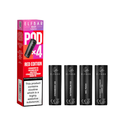 ELFBAR 4in1 Pods × 4 Pack Red Edition