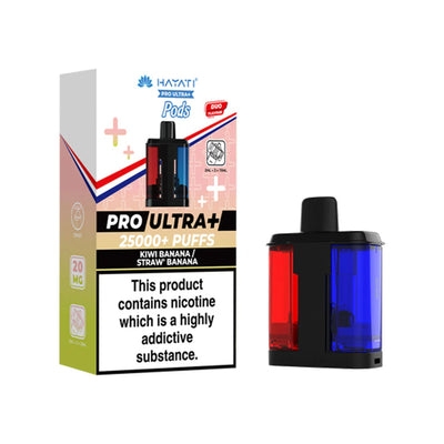 Hayati Pro Ultra+ Refill Pod Kiwi Banana, Strawberry Banana