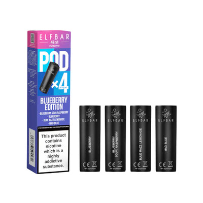 ELFBAR 4in1 Pods x4 Blueberry Edition
