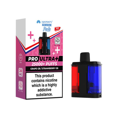 Hayati Pro Ultra+ Refill Pod Grape GB, Strawberry GB