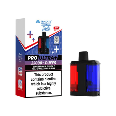 Hayati Pro Ultra+ Refill Pod Blueberry HBubba Watermelon H Bubba