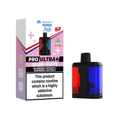 Hayati Pro Ultra+ Refill Pod Blueberry Cotton K Raspberry Cotton K