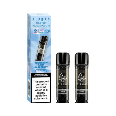 Elfbar Elfa Pro Prefilled Pod 2pk Blueberry Sour Raspberry 2ml