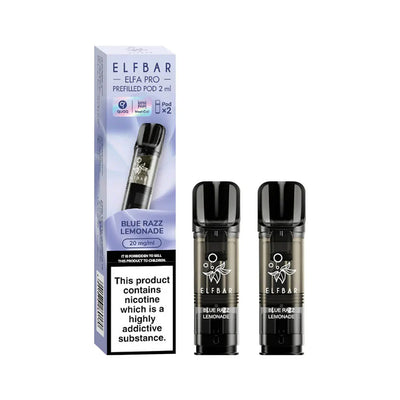 Elfbar Elfa Pro Prefilled Pod 2pk Blue Razz Lemonade 2ml