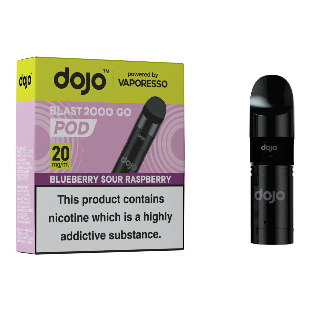 Dojo Blast Go 2k Pod Blueberry Sour Raspberry