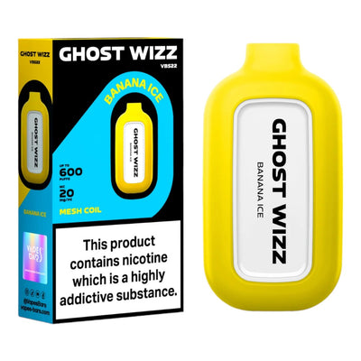 Vapes Bars Ghost Wizz Banana Ice 20mg