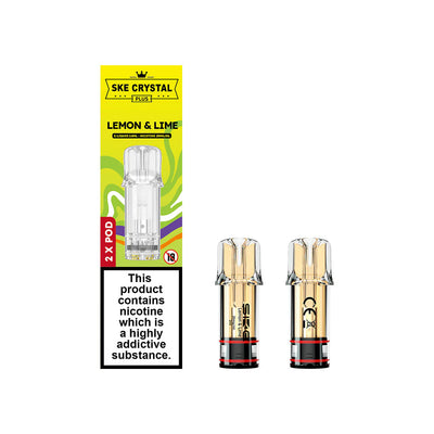 SKE Crystal Plus Pods 20mg - Lemon & Lime