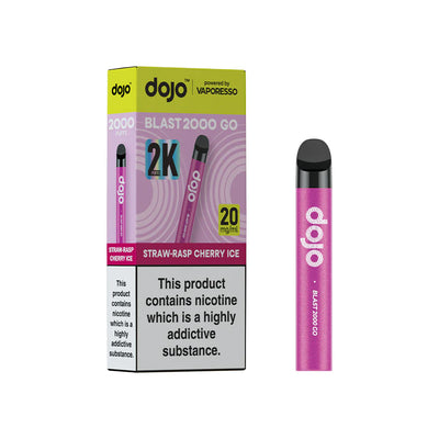 Dojo Blast Go 2k Kit Strawberry Raspberry Cherry Ice