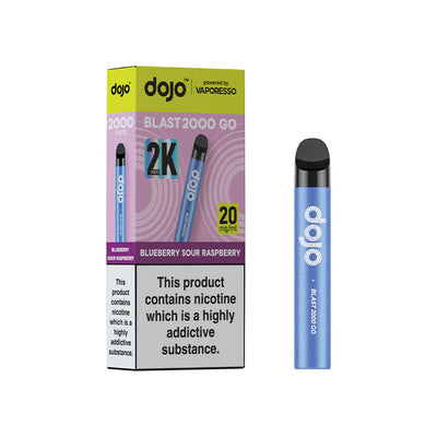 Dojo Blast Go 2k Kit Blueberry Sour Raspberry