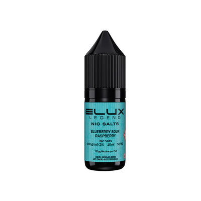 Elux Legends Nic Salts Blueberry Sour Raspberry 20mg