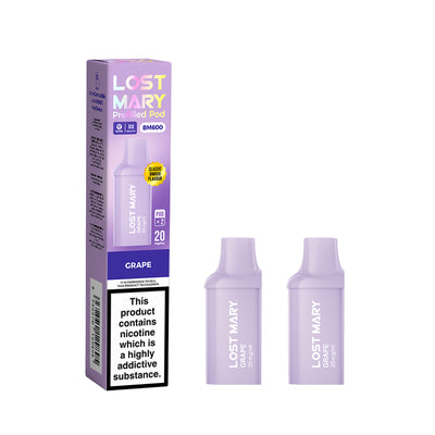 Lost Mary BM600 Recharge 2x Pods Grape