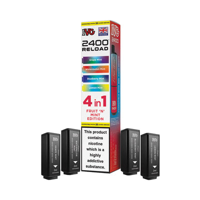 IVG 2400 Reload 4 Pod Pack Fruit & Mint Edition
