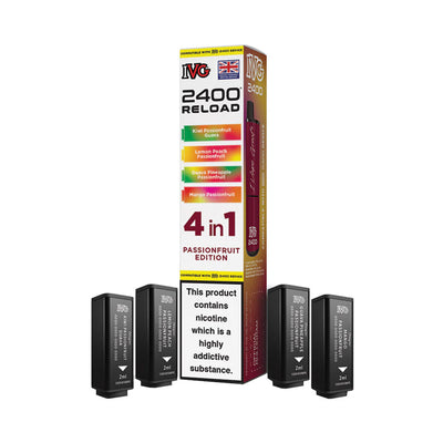 IVG 2400 Reload 4 Pod Pack Passionfru Edition