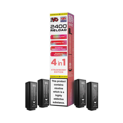 IVG 2400 Reload 4 Pod Pack Strawberry Edition
