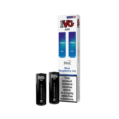 IVG Air Pro Pods Blue Raspberry Ice 20mg 2pk