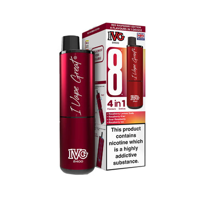 IVG 2400 Recharge Kit Red Raspberry Edition