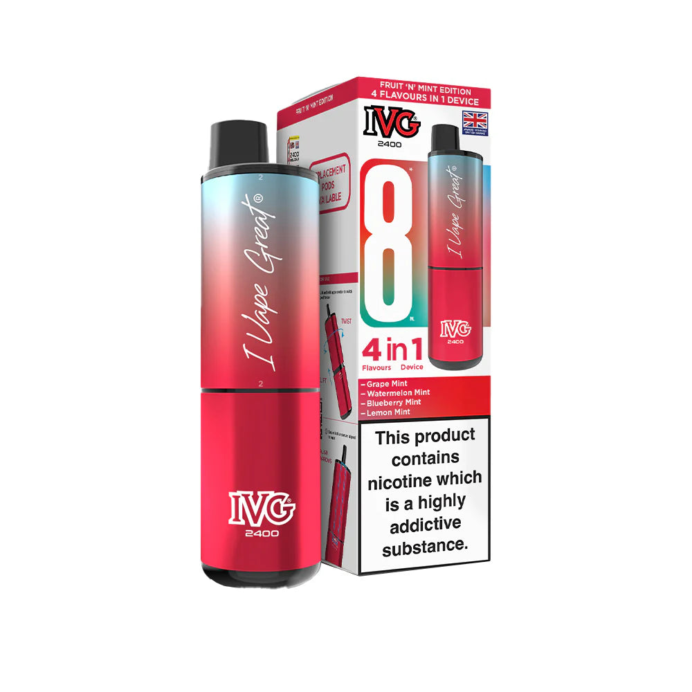 IVG 2400 Recharge Kit Fruit N Mint Edition