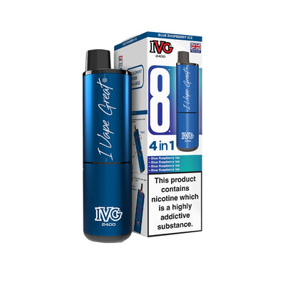 IVG 2400 Recharge Kit Blue Raspberry Ice