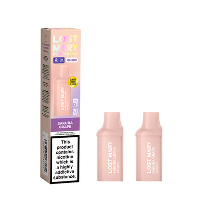 Lost Mary BM600 Recharge 2x Pods Sakura Grape