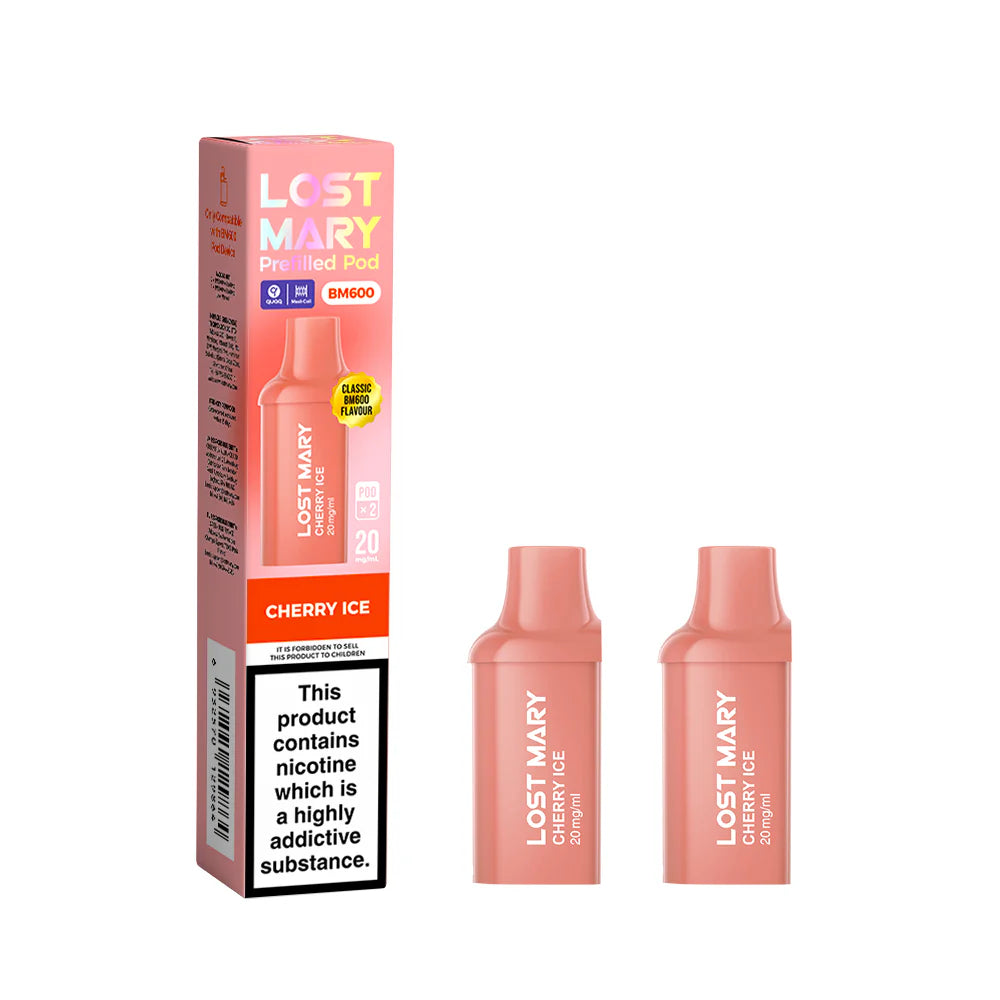 Lost Mary BM600 Recharge 2x Pods Cherry Ice