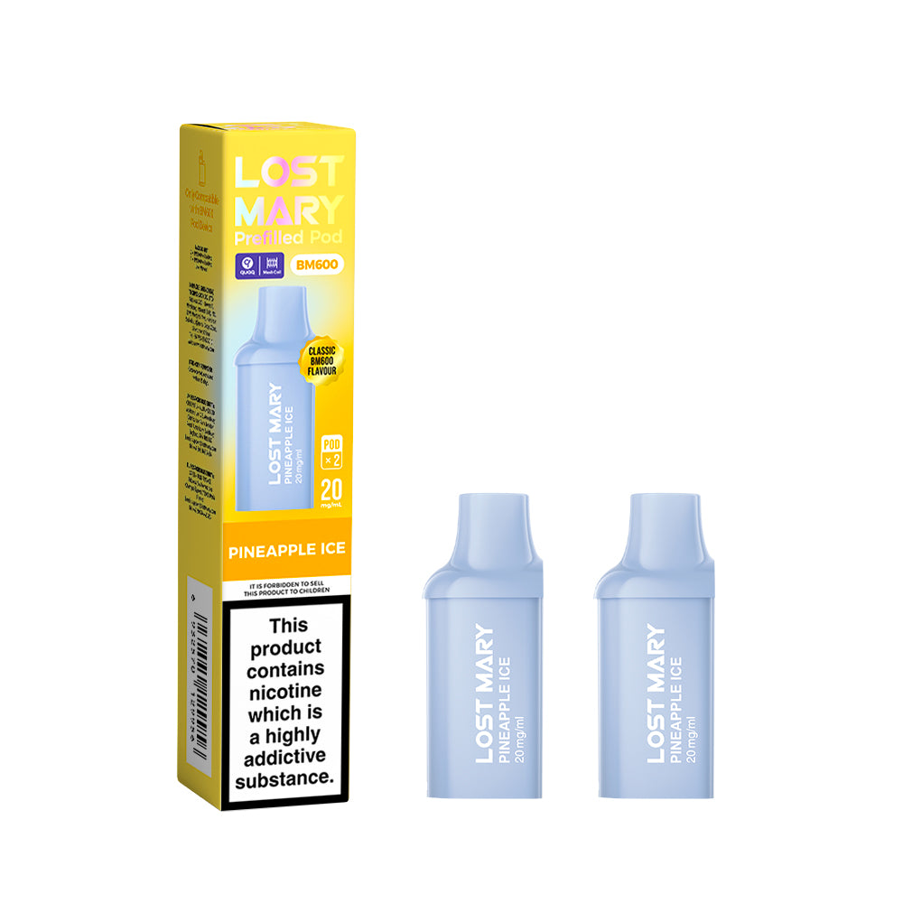 Lost Mary BM600 Recharge 2x Pods Pineapple Ice