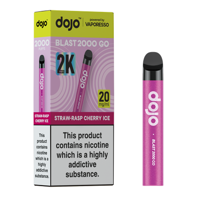 Dojo Blast Go 2k Kit Strawberry Raspberry Cherry Ice