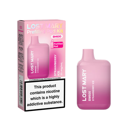 Lost Mary BM600 Recharge Kit Strawberry Ice
