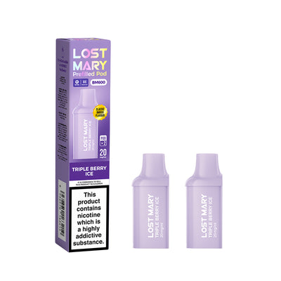 Lost Mary BM600 Recharge 2x Pods Triple Berry Ice