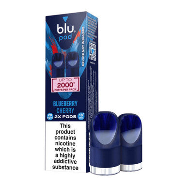 Blu 2 Pack Pod Blueberry Cherry 20mg