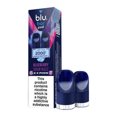 Blu 2 Pack Pod Blueberry Sour Razz 20mg