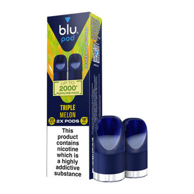 Blu 2 Pack Pod Triple Melon 20mg
