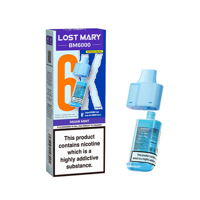 Lost Mary BM6000 Pods Miami Mint