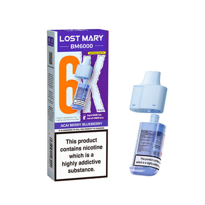 Lost Mary BM6000 Pods Acai Berry Blueberry