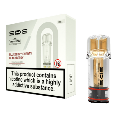 SKE Crystal Plus Pods 20mg  Blueberry Cherry Blackberry
