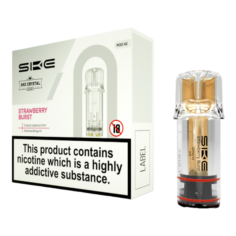 SKE Crystal Plus Pods 20mg  Strawberry Burst