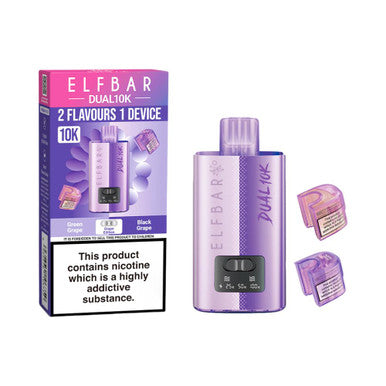 ELFBAR DUAL 10K Pod Kit Grape Edition