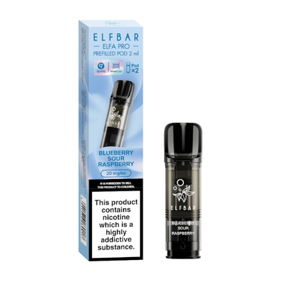 Elfbar Elfa Pro Prefilled Pod 2pk Blueberry Sour Raspberry 2ml