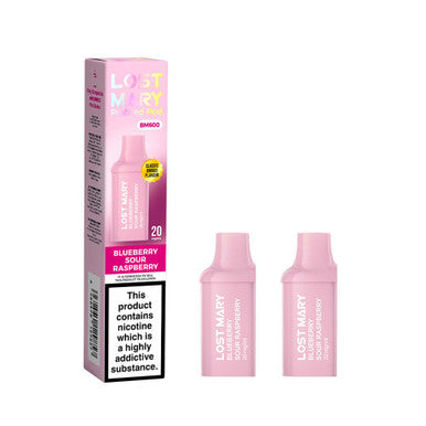 Lost Mary BM600 Recharge 2x Pods Blueberry Sour Raspberry