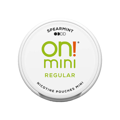 on mini Spearmint Regular 3mg - Round Can