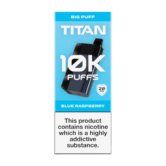 Titan 10K Vape Device Blue Raspberry 20mg