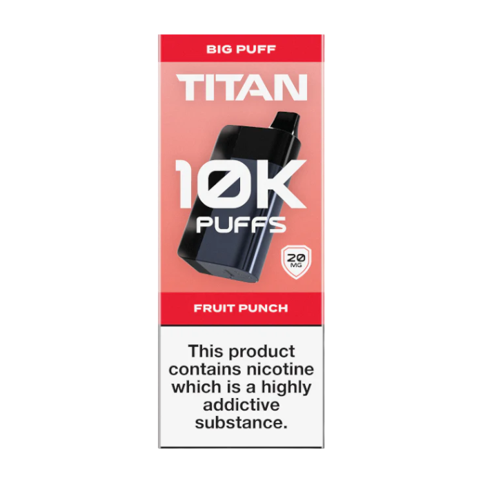 Titan 10K Vape Device Fruit Punch 20mg