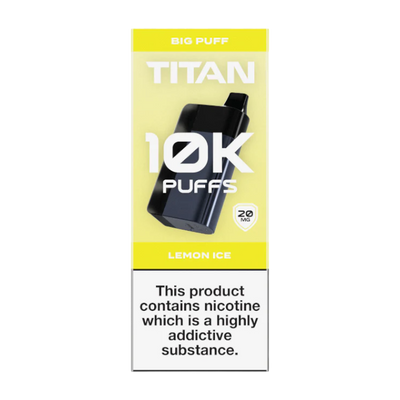 Titan 10K Vape Device Lemon Ice 20mg