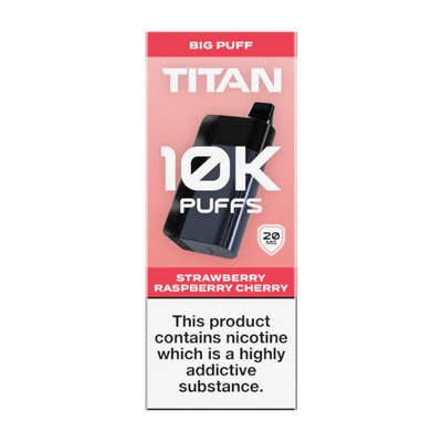 Titan 10K Vape Device Strawberry Raspberry Cherry 20mg