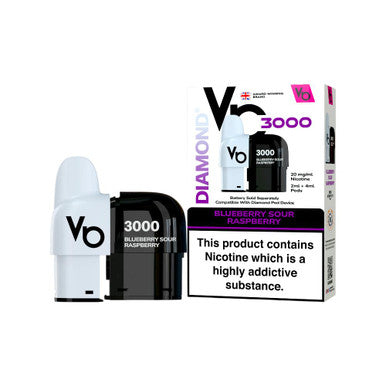 Vapes Bars Diamond 3k Pods Blueberry Sour Raspberry