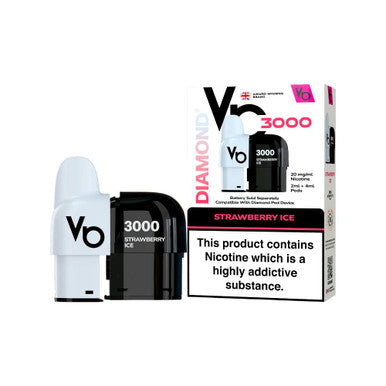 Vapes Bars Diamond 3k Pods Strawberry Ice
