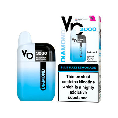 Vapes Bars Diamond 3k Kit Blue Razz Lemonade