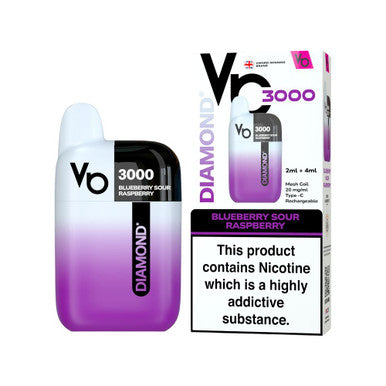 Vapes Bars Diamond 3k Kit Blueberry Sour Raspberry
